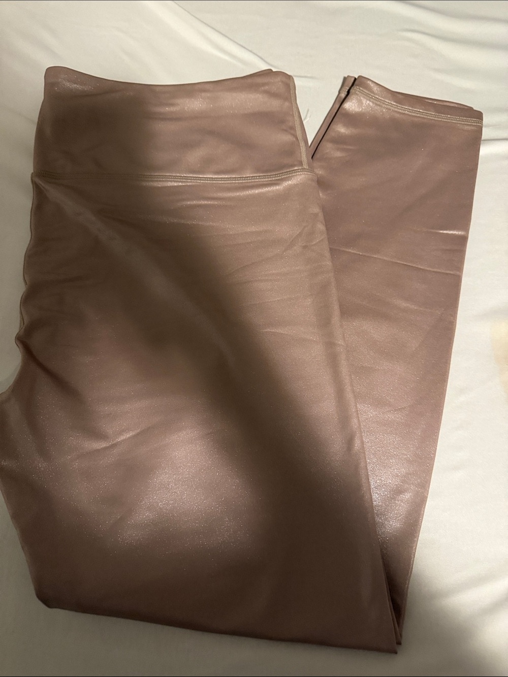 Athleta Faux Leather Jeggings in Mauve